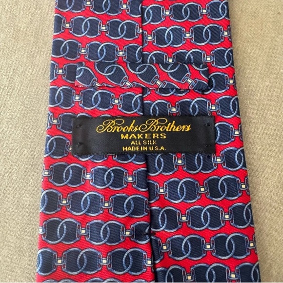 BROOKS BROTHERS Set of 2 Ties 100% Silk Patterned Striped - Picture 2 of 15
